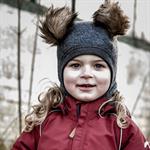 Vinterhuer til børn full face med kvaster